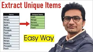 How to Extract List of Unique Items in Excel | MRB Tech Solutions
