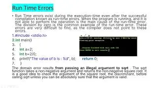 Runtime error in c Prog