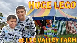 Building with HUGE LEGO at Lee Valley Farm #lego #giantlego #legohouse