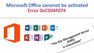 MS Office cannot be activated error 0xC004F074. #windows10 #microsoft #microsoftoffice