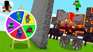 Trolei com ROLETA na BATALHA DE MOBS do MINECRAFT