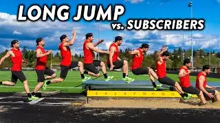 UNBELIEVABLE Long Jump vs Subscribers! 