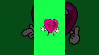 Coração zoando   Chroma Key 