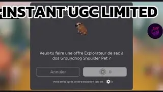 [ INSTANT UGC ] Limited SCRIPT Instant | Roblox , 2024