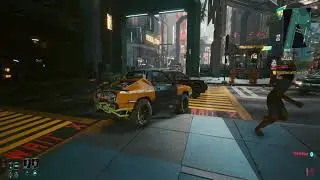 Cyberpunk 2077 POV: Calling a vehicle (Patch 1.31)