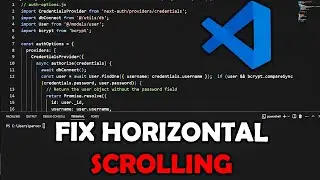 How to Stop Horizontal Scroll in VS Code | Disable Side Scrolling | 2025