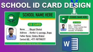 ID CARD DESIGN IN MS WORD
