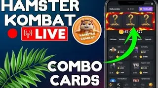 Hamster Kombat Daily Combo opning Cards ♦️ HAMSTER 🐹 Kombat 🔴Live