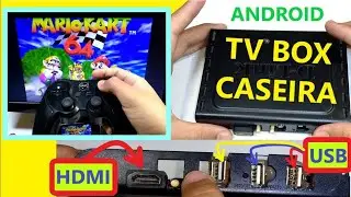 TV Box Caseira com celular