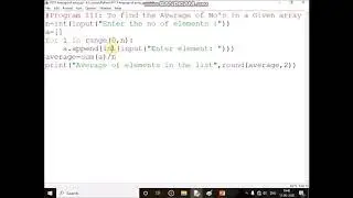 Write a Python Program to  find the Average of a Given array Elements?