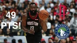 Rapid Highlights of James Harden Scoring 49 Points vs. MIN T-Wolves! 11.17.2019