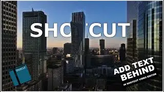 Add Text Behind Objects In Shotcut Video Editor