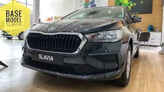 Škoda Slavia Base Variant | Škoda Slavia Active review | Slavia carbon steel