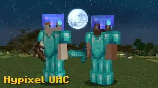Bowspamming Cross Teamers in Hypixel UHC