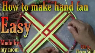 How to make handfan with thread