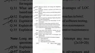 Software Engineering #questionpaper2023 #hsbte #diploma #polytechnic #software #engineering #hsbtech