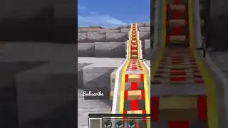 Amazing Roller coaster ride in Minecraft 😋 #short #minecraft