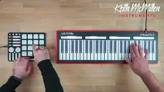 Finger Drumming Demo with QuNeo MPE App and K-Board Pro 4 in Ableton 11