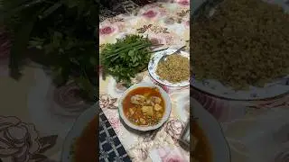 Köy evinde sebzeli tavuklu haşlama ve bulgur pilavı #yemek #food #foodie