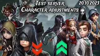 All Character Buffs, Nerfs and Adjustments Info (Test Server 20.10) | Identity V