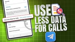 How to Use Less Data for Calls on Telegram | Reduce Data Usage Telegram