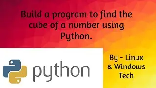 Build a program to find the cube of a number using Python