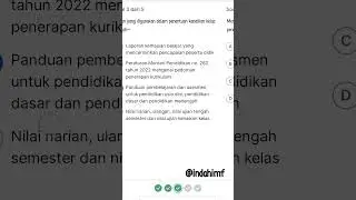 post test modul: kenaikan kelas & kelulusan, topik : kriteria ketercapaian tujuan pembelajaran