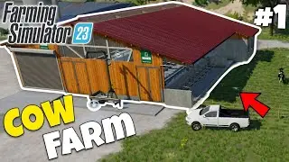 First Day With My New Cow Farm In Fs23 | Farming Simulator 23 | Timelapse | The Farming 