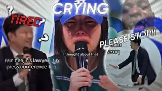 MIN HEE JIN PRESS CONFERENCE IN A MESS!!!! hope newjeans is safe😭