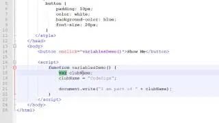 JavaScript Variables Tutorial