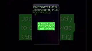 How to swap cases in Python strings