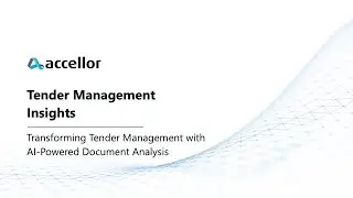 Tender Management Insights | Accellor's AI Solution