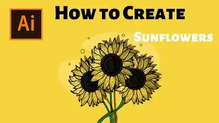 How to Create Sunflowers | Adobe Illustrator