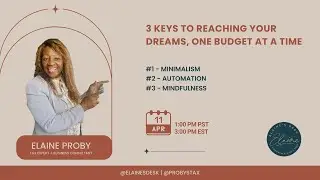 3 Essential Keys To Reaching Your Dreams, One Budget At A Time!
