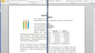 Microsoft Word 2010 Dokumente nebeneinander vergleichen