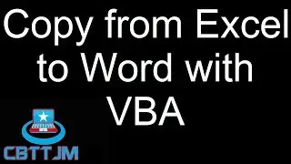 Copying Cells from Excel to Word with VBA