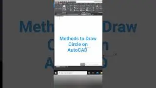 Methods to Draw Circle on AutoCAD Part-1 (Full video in description) 
