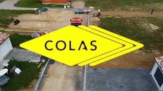 Travaux de voirie d'un lotissement par l'entreprise COLAS