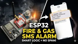 How to Build an IoT Smoke & Fire Alarm with SMS Alerts (ESP32 + SIM800L)