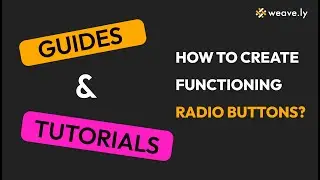 How to Create Functioning Radio Buttons in Figma? - Tutorial