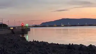 Beautiful sunrise, Reykjavik, Iceland