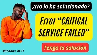 CRITICAL SERVICE FAILED error. solution