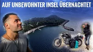 Raus aus der Komfortzone! Motorrad Abenteuer und Übernachtung auf EINSAMER Insel in Kroatien 🇭🇷