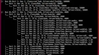 Howto list all connected USB devices in the Linux terminal