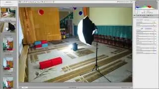 Фотографируем физкультуру с зонтом на просвет