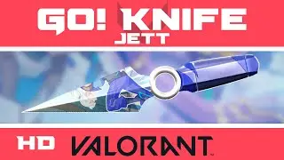 GO! Jett Knife | VALORANT Knife Skin + BUDDY | NEW GO Anime Melee Skins Showcase