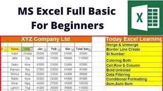 MS Excel Basic Learning Tutorial For Beginners. #microsoftexcel #msexcel #msexcelformula