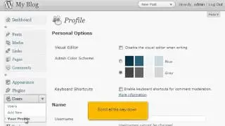 How to change your password in WordPress