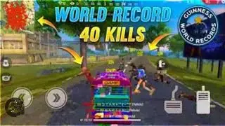 TOTAL 40 KILL WORLD RECORD? HEROIC RANK MATCH | GARENA FREE FIRE | Noob Prank| #bermuda #freefire😱😱😱