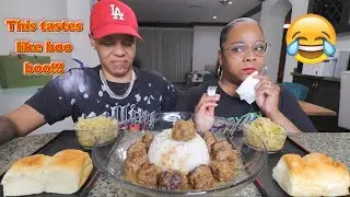 I CAN NOT STAND YOUR COOKING PRANK ON MY WIFE ( HOMEMADE MEATBALLS MUKBANG PRANK)